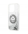 Karl Lagerfeld KLHCP14XLCRSGRS iPhone 14 Pro Max 6.7 "silver / silver hardcase Liquid Glitter RSG