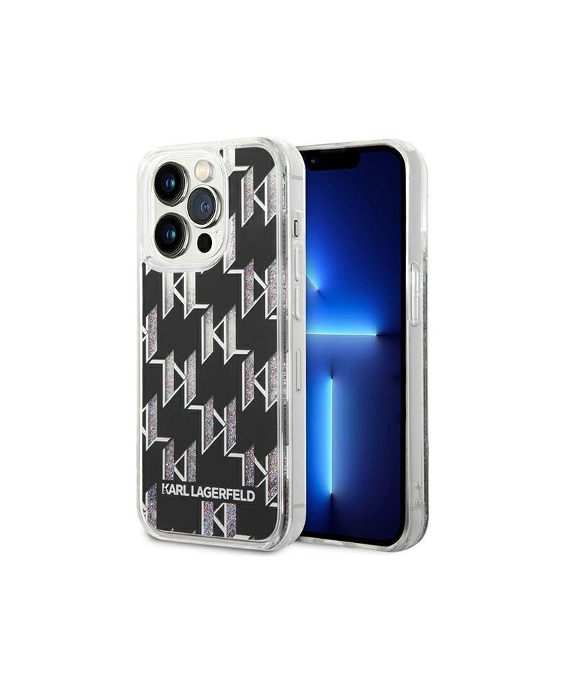 Karl Lagerfeld KLHCP14XLMNMK iPhone 14 Pro Max 6.7 "hardcase black / black Liquid Glitter Monogram