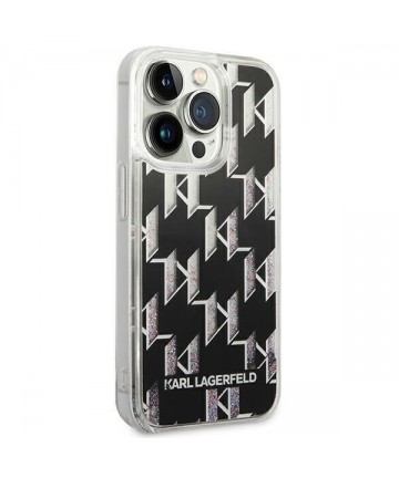 Karl Lagerfeld KLHCP14XLMNMK iPhone 14 Pro Max 6.7 "hardcase black / black Liquid Glitter Monogram