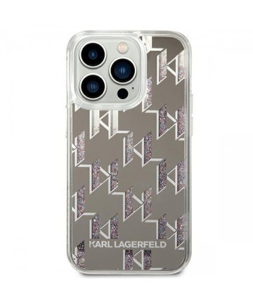 Karl Lagerfeld KLHCP14XLMNMS iPhone 14 Pro Max 6.7 "hardcase silver / silver Liquid Glitter Monogram