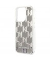 Karl Lagerfeld KLHCP14XLMNMS iPhone 14 Pro Max 6.7 "hardcase silver / silver Liquid Glitter Monogram