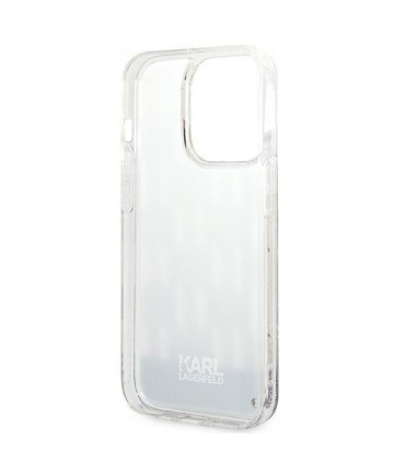 Karl Lagerfeld KLHCP14XLMNMS iPhone 14 Pro Max 6.7 "hardcase silver / silver Liquid Glitter Monogram