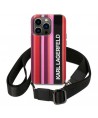 Karl Lagerfeld KLHCP14XSTSTP iPhone 14 Pro Max 6.7 "hardcase pink / pink Color Stripes Strap