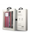 Karl Lagerfeld KLHCP14XSTSTP iPhone 14 Pro Max 6.7 "hardcase pink / pink Color Stripes Strap