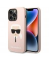Karl Lagerfeld KLHMP14LSLKHLP iPhone 14 Pro 6.1 "hardcase light pink / light pink Silicone Karl`s Head Magsafe