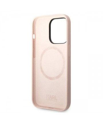 Karl Lagerfeld KLHMP14LSLKHLP iPhone 14 Pro 6.1 "hardcase light pink / light pink Silicone Karl`s Head Magsafe