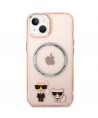 Karl Lagerfeld KLHMP14MHKCP iPhone 14 Plus 6.7 "hardcase pink / pink Karl & Choupette Aluminum Magsafe