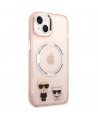 Karl Lagerfeld KLHMP14MHKCP iPhone 14 Plus 6.7 "hardcase pink / pink Karl & Choupette Aluminum Magsafe