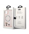 Karl Lagerfeld KLHMP14MHKCP iPhone 14 Plus 6.7 "hardcase pink / pink Karl & Choupette Aluminum Magsafe