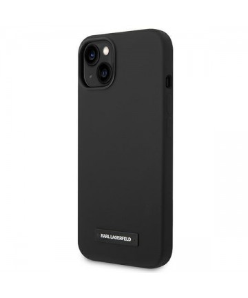 Karl Lagerfeld KLHMP14MSLMP1K iPhone 14 Plus 6.7 "hardcase black / black Silicone Plaque Magsafe