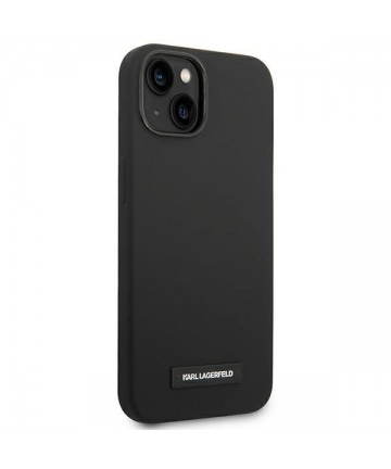 Karl Lagerfeld KLHMP14MSLMP1K iPhone 14 Plus 6.7 "hardcase black / black Silicone Plaque Magsafe