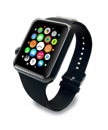 Karl Lagerfeld KLAWLSLCK Apple Watch Strap 42/44 / 45mm black / black strap Silicone Choupette Heads
