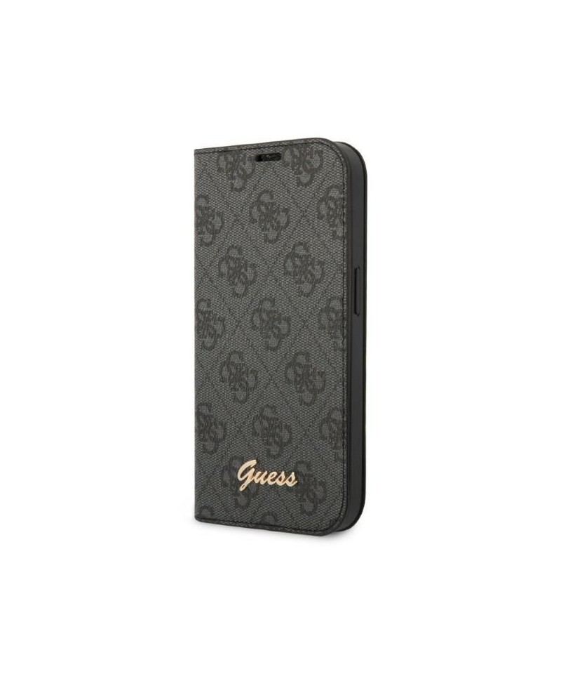 Guess GUBKP14LHG4SHK iPhone 14 Pro 6.1 "black / black book 4G Vintage Gold Logo