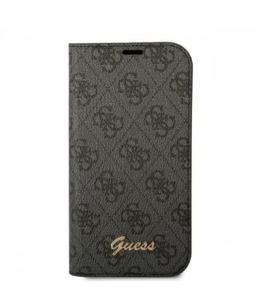 Guess GUBKP14LHG4SHK iPhone 14 Pro 6.1 "black / black book 4G Vintage Gold Logo