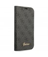 Guess GUBKP14LHG4SHK iPhone 14 Pro 6.1 "black / black book 4G Vintage Gold Logo