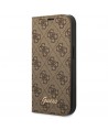 Guess GUBKP14XHG4SHW iPhone 14 Pro Max 6.7 "brown / brown book 4G Vintage Gold Logo