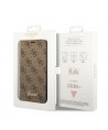 Guess GUBKP14XHG4SHW iPhone 14 Pro Max 6.7 "brown / brown book 4G Vintage Gold Logo