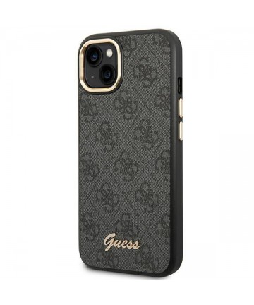 Guess GUHCP14SHG4SHK iPhone 14 6.1 "black / black hard case 4G Vintage Gold Logo