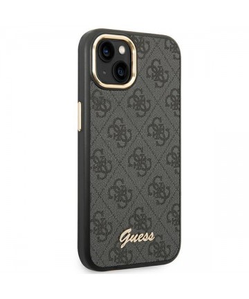 Guess GUHCP14SHG4SHK iPhone 14 6.1 "black / black hard case 4G Vintage Gold Logo