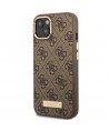 Guess GUHMP14MU4GPRW iPhone 14 Plus 6.7 "brown / brown hard case 4G Logo Plate MagSafe