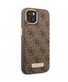 Guess GUHMP14MU4GPRW iPhone 14 Plus 6.7 "brown / brown hard case 4G Logo Plate MagSafe