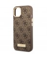 Guess GUHMP14MU4GPRW iPhone 14 Plus 6.7 "brown / brown hard case 4G Logo Plate MagSafe
