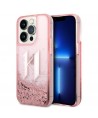 Karl Lagerfeld KLHCP14LLBKLCP iPhone 14 Pro 6.1 "pink / pink hardcase Liquid Glitter Big KL