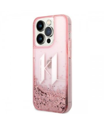 Karl Lagerfeld KLHCP14LLBKLCP iPhone 14 Pro 6.1 "pink / pink hardcase Liquid Glitter Big KL