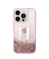 Karl Lagerfeld KLHCP14LLBKLCP iPhone 14 Pro 6.1 "pink / pink hardcase Liquid Glitter Big KL