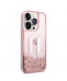 Karl Lagerfeld KLHCP14LLBKLCP iPhone 14 Pro 6.1 "pink / pink hardcase Liquid Glitter Big KL