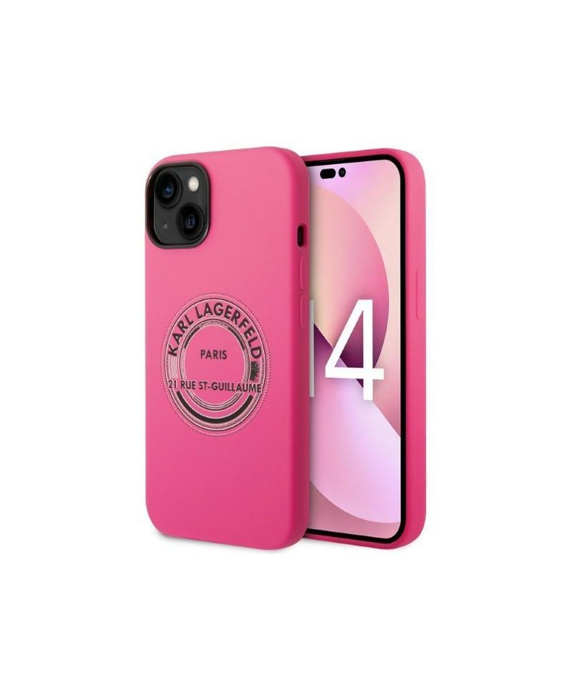 Karl Lagerfeld KLHCP14MSRSGRCF iPhone 14 Plus 6.7 "hardcase pink / pink Silicone RSG