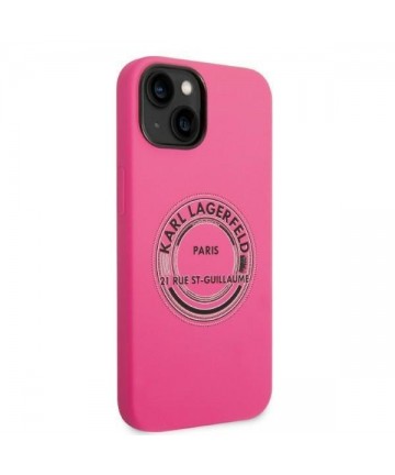 Karl Lagerfeld KLHCP14MSRSGRCF iPhone 14 Plus 6.7 "hardcase pink / pink Silicone RSG