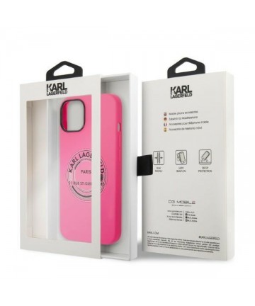 Karl Lagerfeld KLHCP14MSRSGRCF iPhone 14 Plus 6.7 "hardcase pink / pink Silicone RSG