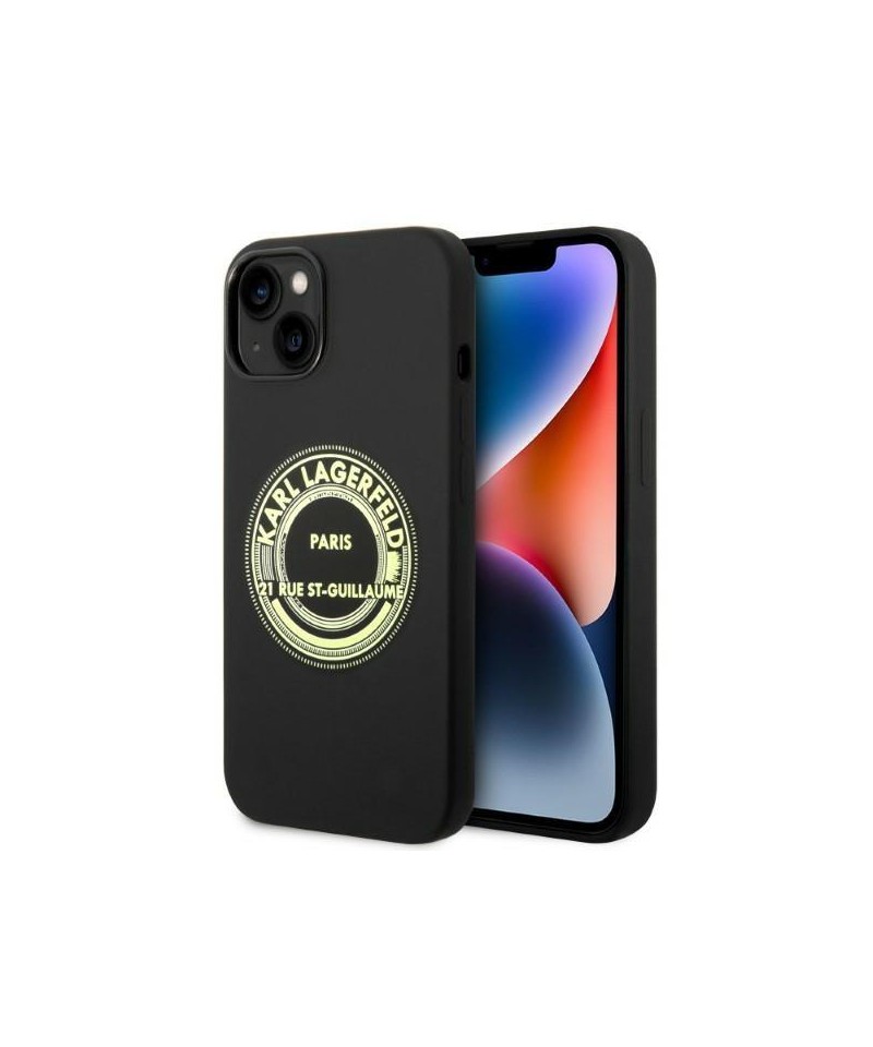 Karl Lagerfeld KLHCP14MSRSGRCK iPhone 14 Plus 6.7 "hardcase black / black Silicone RSG
