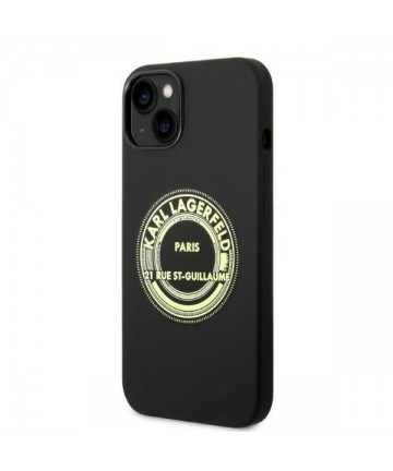 Karl Lagerfeld KLHCP14MSRSGRCK iPhone 14 Plus 6.7 "hardcase black / black Silicone RSG