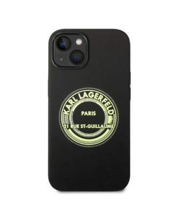 Karl Lagerfeld KLHCP14MSRSGRCK iPhone 14 Plus 6.7 "hardcase black / black Silicone RSG