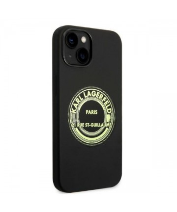 Karl Lagerfeld KLHCP14MSRSGRCK iPhone 14 Plus 6.7 "hardcase black / black Silicone RSG