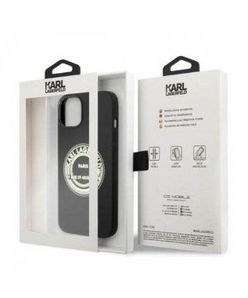 Karl Lagerfeld KLHCP14MSRSGRCK iPhone 14 Plus 6.7 "hardcase black / black Silicone RSG