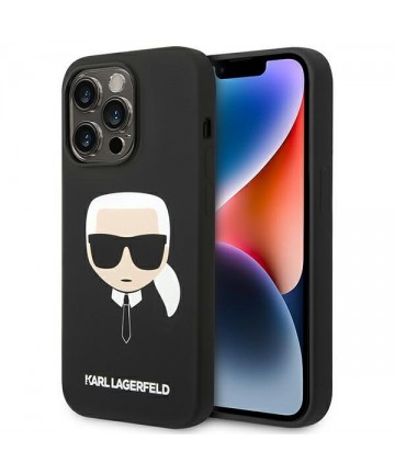 Karl Lagerfeld KLHCP14XSLKHBK iPhone 14 Pro Max 6.7 "hardcase black / black Silicone Karl`s Head