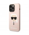 Karl Lagerfeld KLHCP14XSLKHLP iPhone 14 Pro Max 6.7 "hardcase pink / pink Silicone Karl`s Head