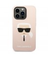 Karl Lagerfeld KLHCP14XSLKHLP iPhone 14 Pro Max 6.7 "hardcase pink / pink Silicone Karl`s Head