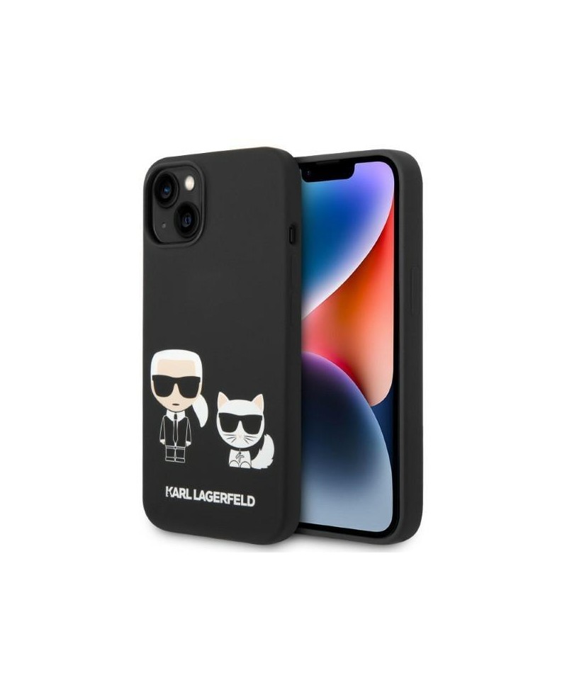Karl Lagerfeld KLHMP14MSSKCK iPhone 14 Plus 6.7 "hardcase black / black Liquid Silicone Karl & Choupette Magsafe