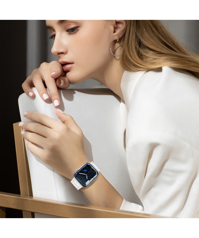 Bracelet Apple Watch 8, 7, 6, SE, 5, 4, 3 - SoftTouch - Bleu marine