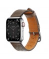 Strap Leather for Apple Watch 38 / 40 / 41 mm band bracelet - dark brown