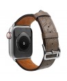 Strap Leather for Apple Watch 38 / 40 / 41 mm band bracelet - dark brown