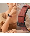Strap Leather for Apple Watch 38 / 40 / 41 mm band bracelet - red
