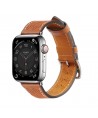 Strap Leather for Apple Watch 42 / 44 / 45 / 49 mm band bracelet - brown