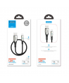Joyroom Sharp Series S-M411 USB-A / Lightning 3A Cable 1.2m with Charging Indicator - Black
