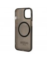 Guess Gold Outline Translucent MagSafe case for iPhone 13 - black