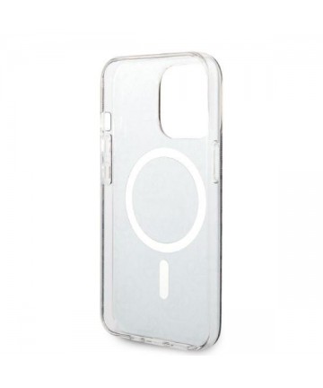 Set Guess GUBPP13LH4EACSK Case+ Charger iPhone 13 Pro black/black hard case 4G Print MagSafe